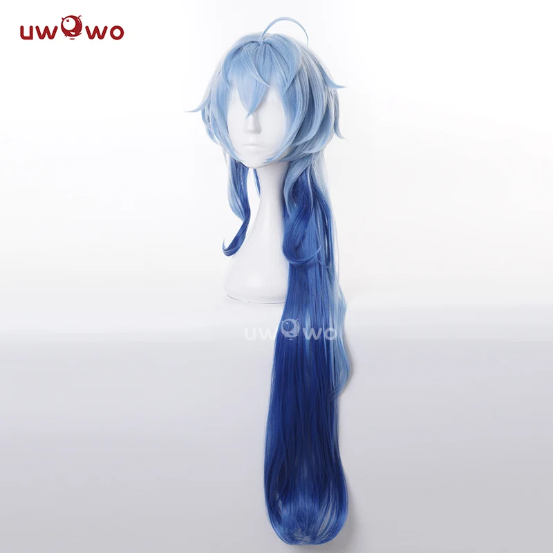 Uwowo Genshin Impact Cosplay Ganyu Wig Gradient Long Hair - Image 2