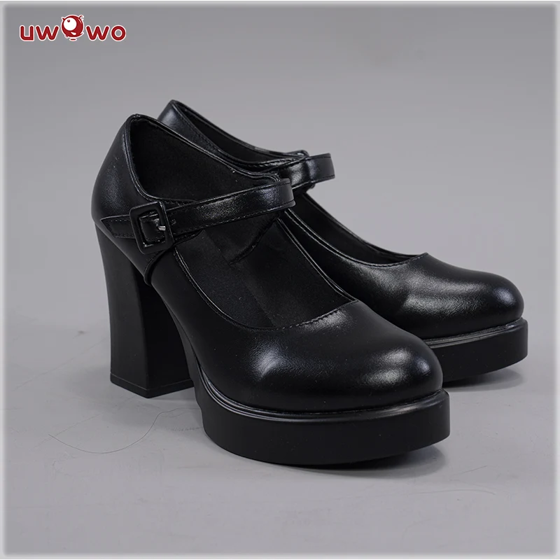 Uwowo Genshin Impact Fanart Cosplay Shoes Fischl Maid Dress Cosplay Shoes - Image 3