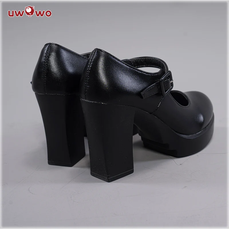 Uwowo Genshin Impact Fanart Cosplay Shoes Fischl Maid Dress Cosplay Shoes - Image 4