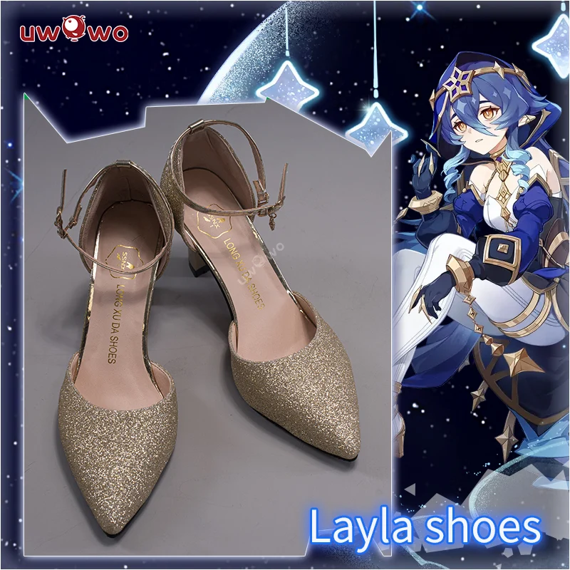 【Pre-sale】Uwowo Genshin Impact Layla Cosplay Shoes Sumeru Cryo Female Shoes - Image 5