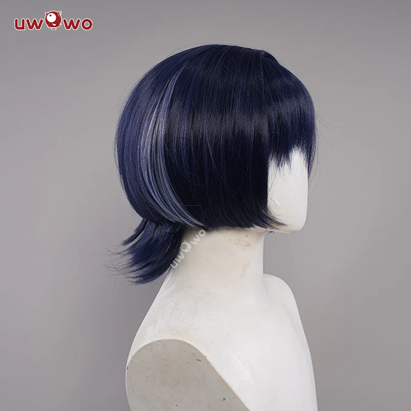【Pre-sale】Uwowo Genshin Impact Wanderer Scaramouche Sumeru Anemo Cosplay Wig Short Hair - Image 3
