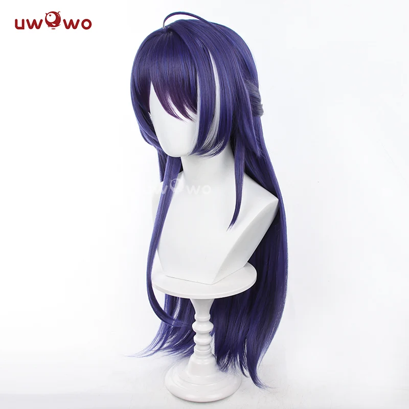 【Pre-sale】Uwowo Honkai Star Rail Acheron Cosplay Wig Long Blue Hair - Image 3