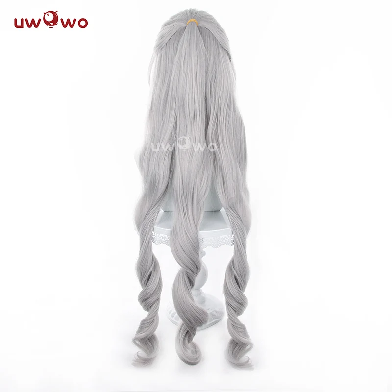 Uwowo Honkai Star Rail Bronya Cosplay Wig Long Silver Hair - Image 4