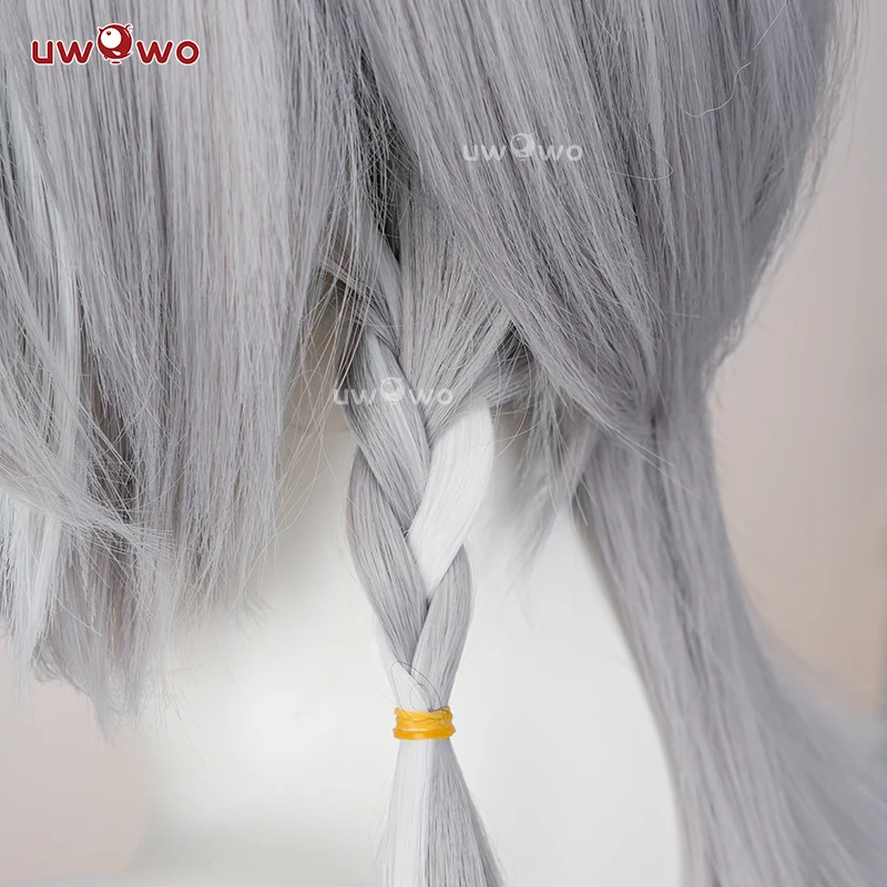 【Pre-sale】Uwowo Honkai: Star Rail Cifera Cosplay Wig Middle Light Gray Hair - Image 4
