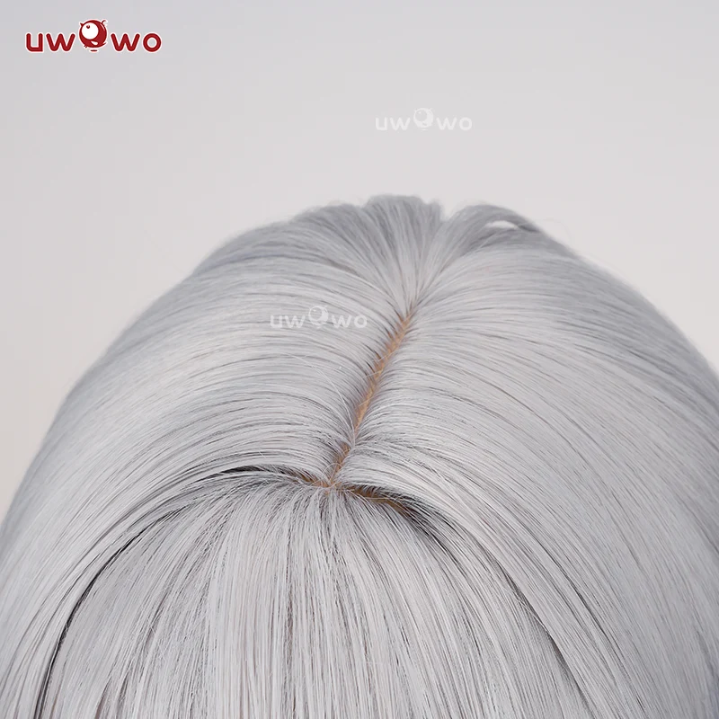 【Pre-sale】Uwowo Honkai: Star Rail Cifera Cosplay Wig Middle Light Gray Hair - Image 5