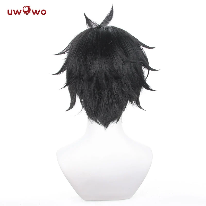 Uwowo Honkai Star Rail Cosplay Wig Dan Heng Cosplay Wig Black Short Hair - Image 5