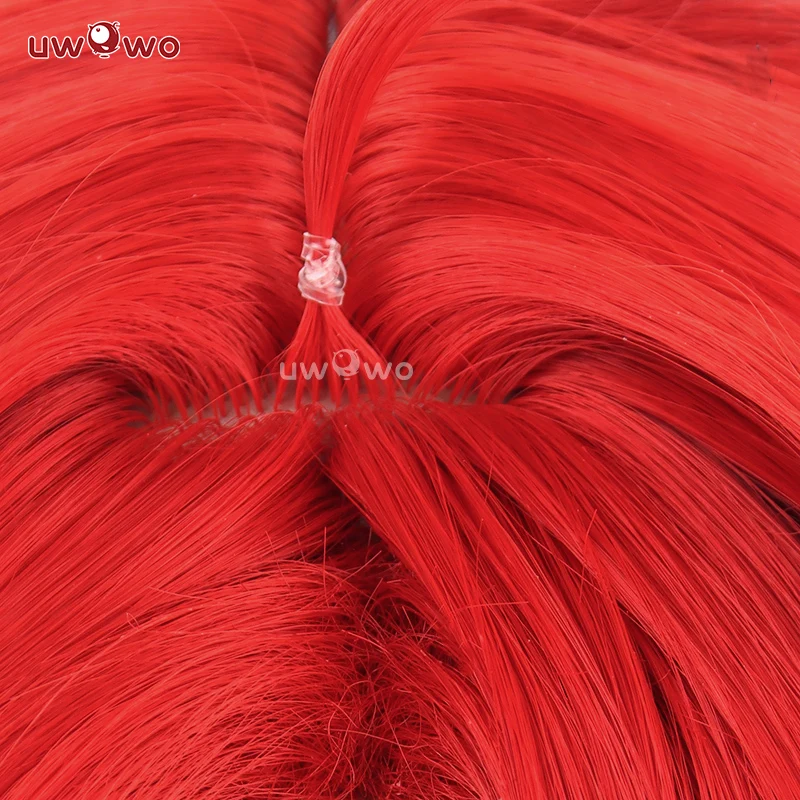 Uwowo Honkai: Star Rail  Cosplay Wig Long Red Hair - Image 5