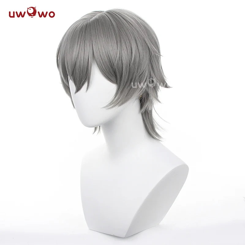 Uwowo Honkai Star Rail Cosplay Wig Trailblazer Cosplay Wig Gray Heat Resistant Men Short Hair - Image 4