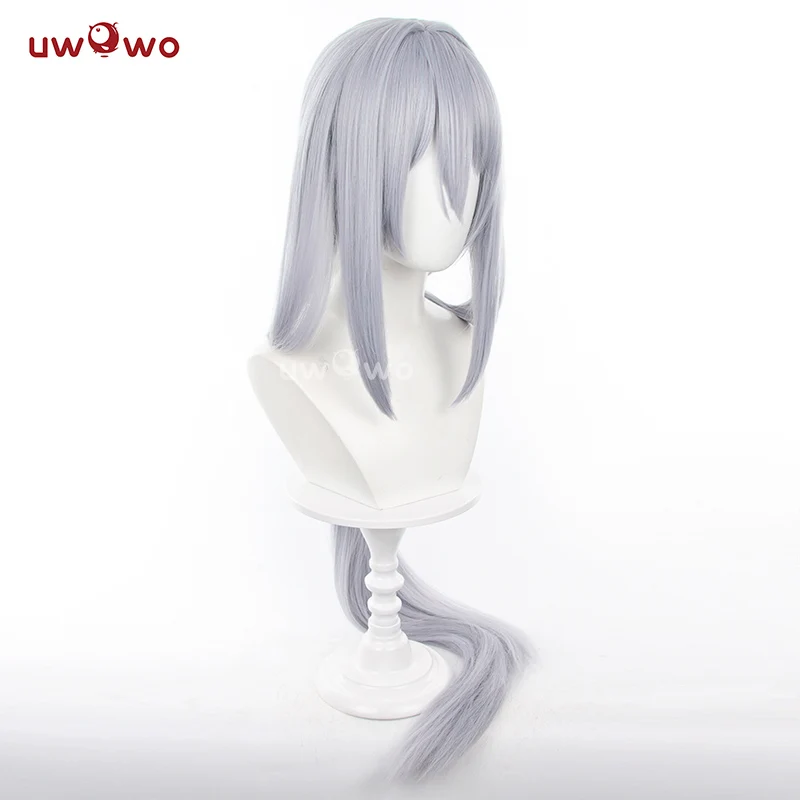 Uwowo Honkai: Star Rail Hanya Cosplay Wig Long Silver Hair - Image 3