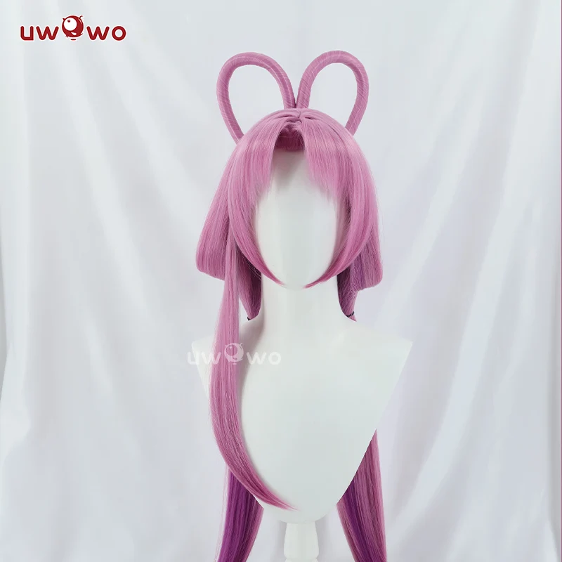 Uwowo Honkai Star Rail HSR Fuxuan Cosplay Wig Light Purple Long Hair - Image 2