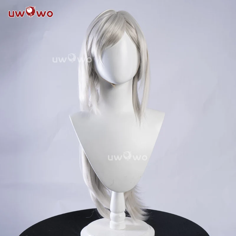 Uwowo NieR Reincarnation x Drakengard3 Zero Progenitor Divergent Sister Cosplay Wig Long Silver Hair - Image 2