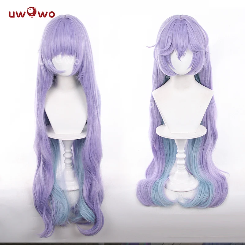INSTOCK Uwowo Wuthering Waves Cantarella Jellyfish Cosplay Wig Long Light Purple Hair - Image 2