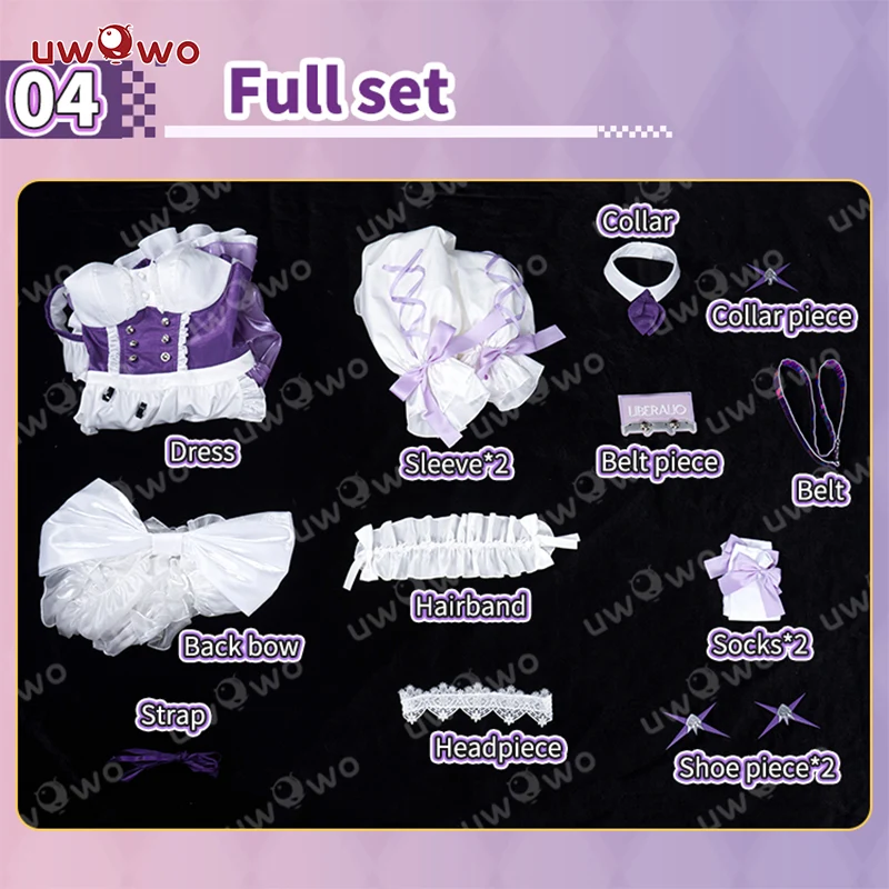 JUL PRESALE Uwowo Game NIKKE Liberalio Café Maid Cosplay Costume - Image 7