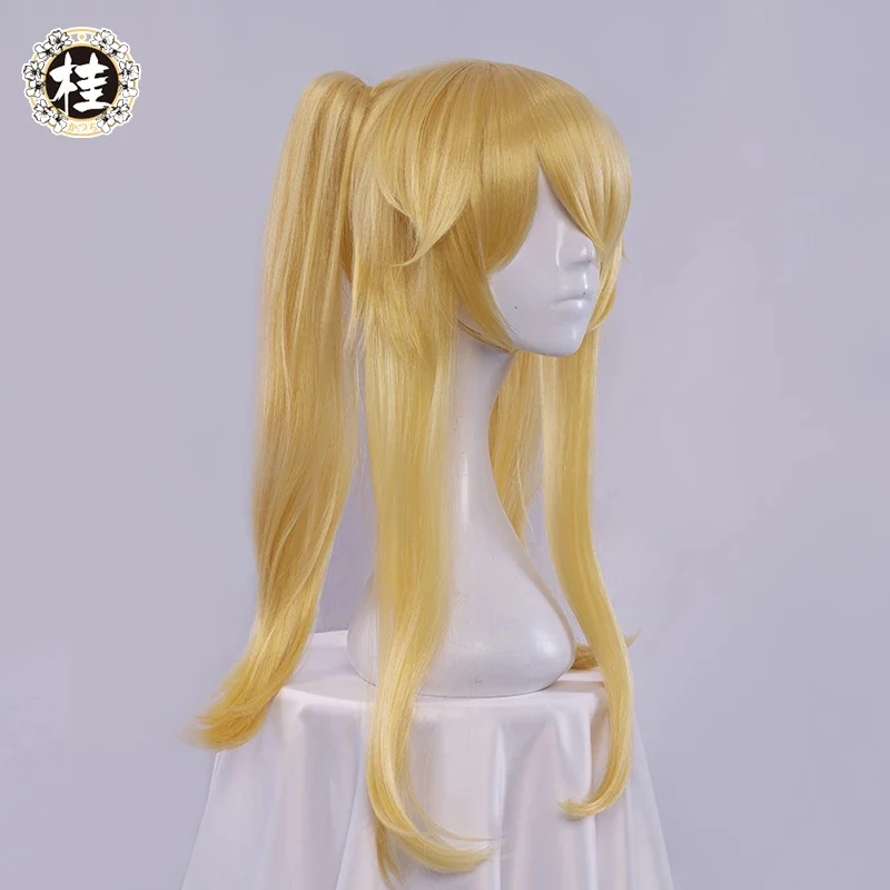 【Pre-sale】Uwowo Anime Kakegurui Cosplay Wig 55cm Yellow Long Hair with Two Ponytail - Image 3