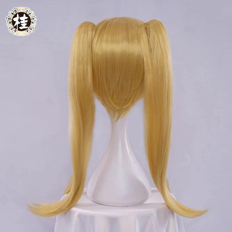 【Pre-sale】Uwowo Anime Kakegurui Cosplay Wig 55cm Yellow Long Hair with Two Ponytail - Image 4