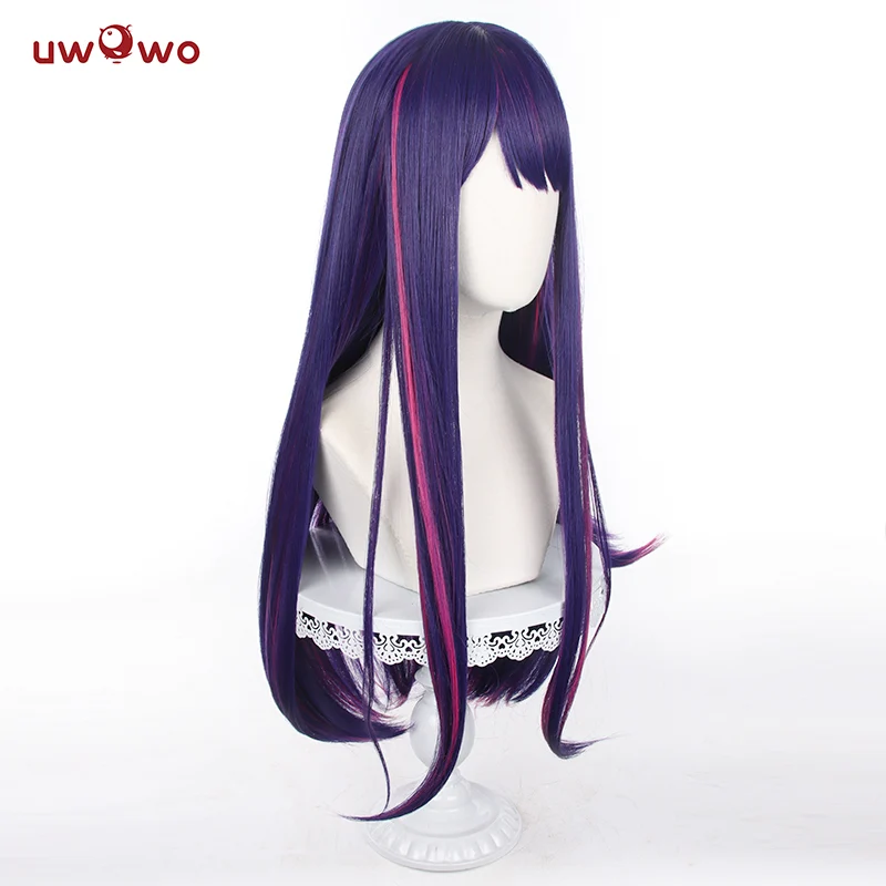 Uwowo Anime Oshi no Ko Cosplay Hoshino Ai Cosplay Wig Purple Long Hair - Image 5
