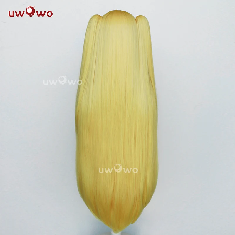 Uwowo Azur Lane x To Love Ru Golden Darkness Cosplay Wig Long Yellow Hair - Image 5