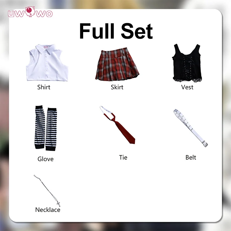 Uwowo Collab Serie: Anime Death Note Misa JK Dress School Cosplay Costume - Image 7