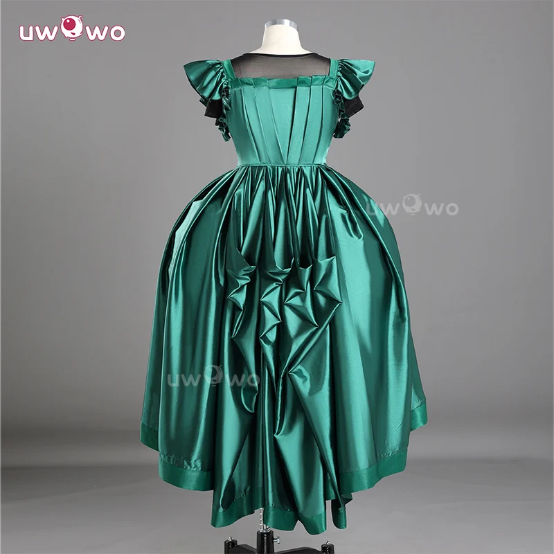 Uwowo Collab Series: Agnes Green Prom Dress Wednesday Season 2 Cosplay Costume XS-3XL - Image 2