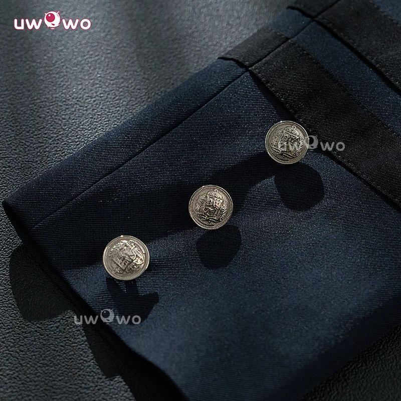 Uwowo Collab Series: Anime Black Butler Ciel Blue Default Suit Cosplay Costume S-XL - Image 3