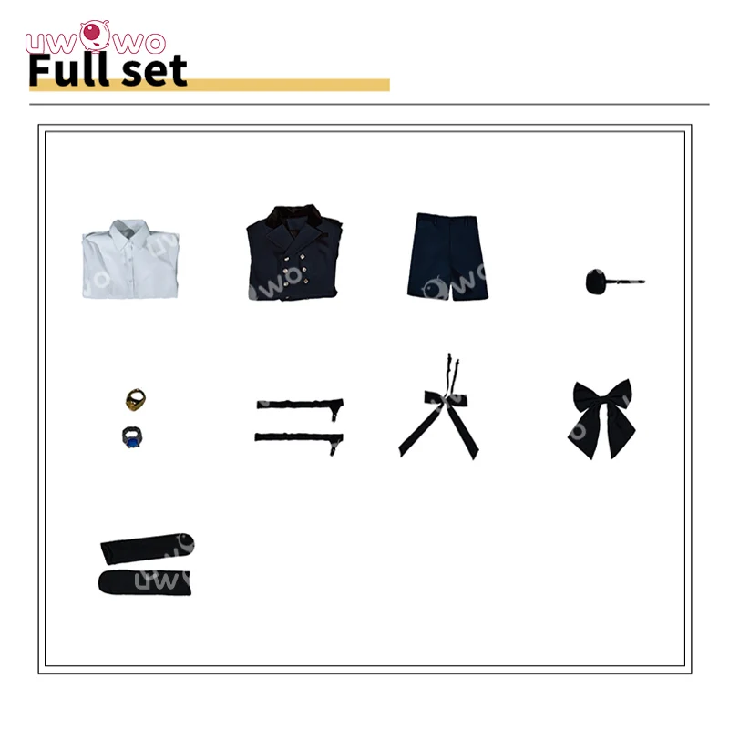 Uwowo Collab Series: Anime Black Butler Ciel Blue Default Suit Cosplay Costume S-XL - Image 5