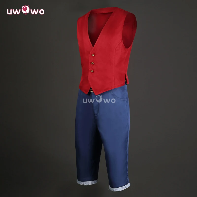 Uwowo Collab Series: Anime Cosplay Man Red Suit Costume - Image 2