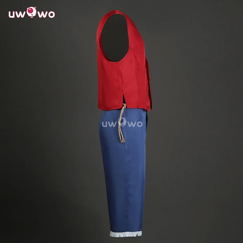 Uwowo Collab Series: Anime Cosplay Man Red Suit Costume - Image 4