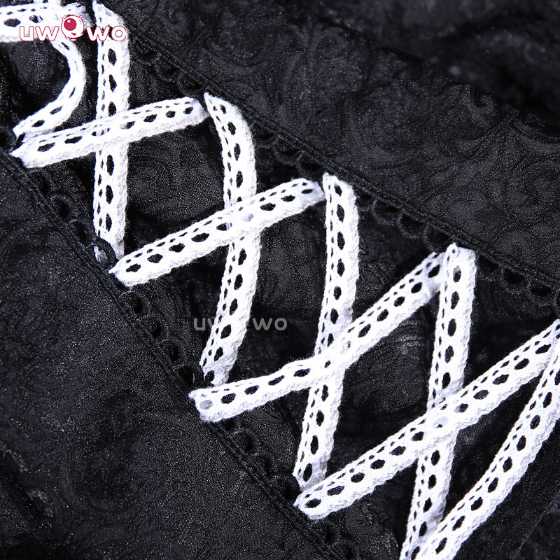 Uwowo Collab Series: Anime Inspired Gothic Princess Black White Cosplay Costume S-3XL - Image 3