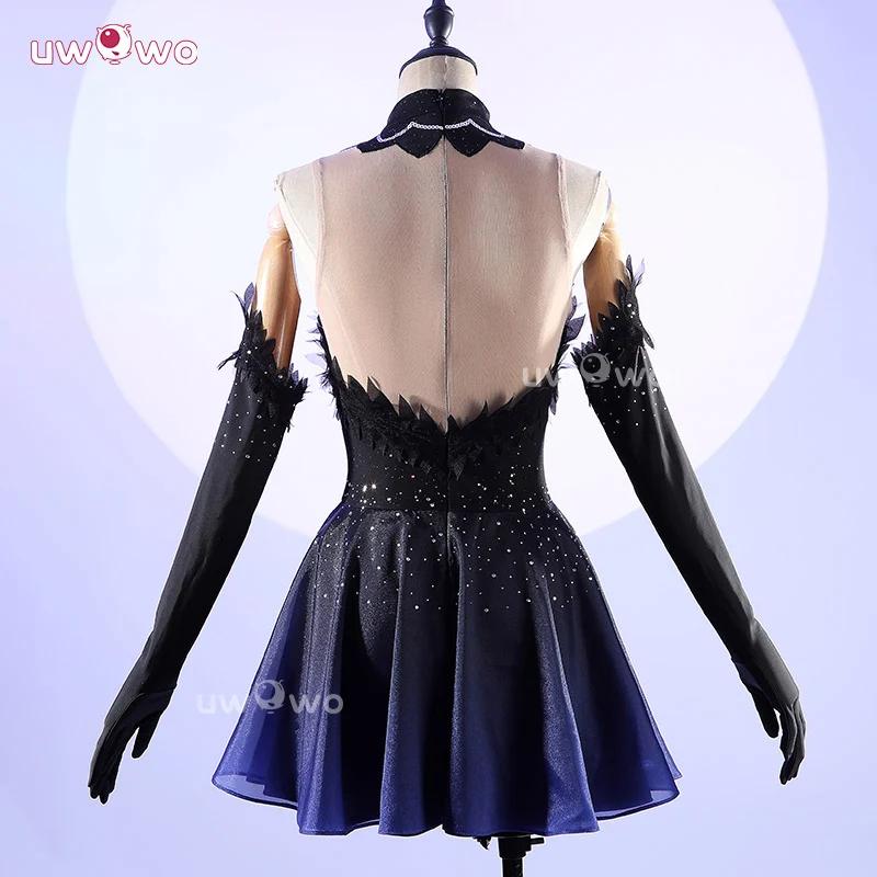Uwowo Collab Series: Anime Medalist Hikaru Kamisaki Black Skating Outfit Cosplay Costume XS-2XL - Image 3