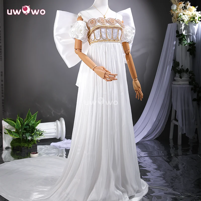 Uwowo Collab Series: Anime Moon Princess White Gown Cosplay Costume S-3XL