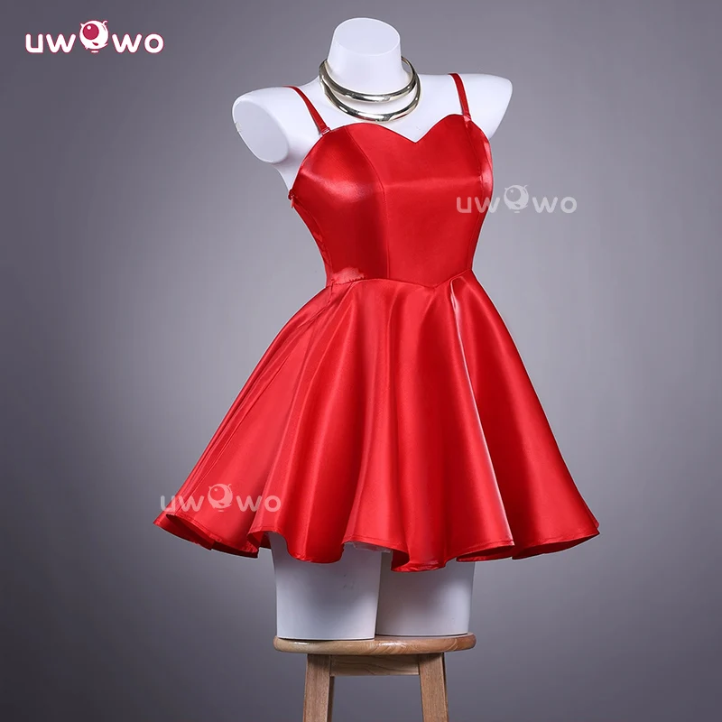 Uwowo Collab Series: Anime Panty Red Dress Panty & Stocking with Garterbelt Cosplay Costume XS-3XL - Image 2