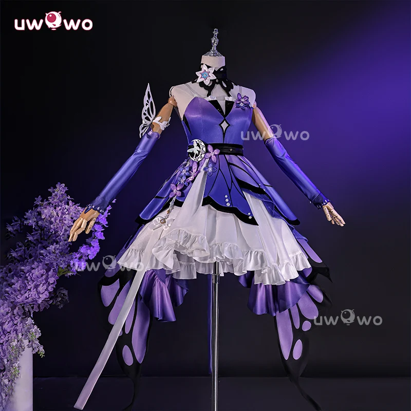 Uwowo Collab Series: Castorice Skin Gossamer Flutter Honkai Star Rail Cosplay Costume XS-2XL