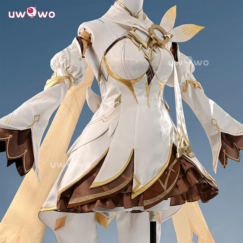 Uwowo Collab Series: Deluxe Genshin Impact Lumine Traveler Skin As Heaven and Earth Are Made Anew Cosplay Cosutme S-XL - Image 2