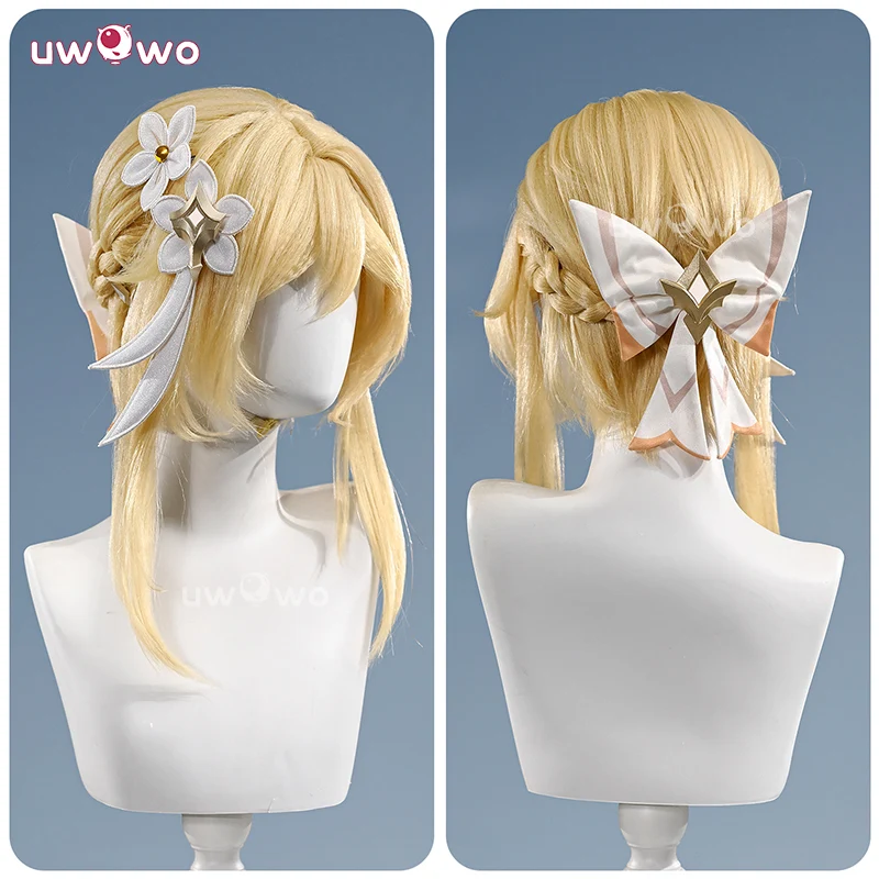 Uwowo Collab Series: Deluxe Genshin Impact Lumine Traveler Skin As Heaven and Earth Are Made Anew Cosplay Cosutme S-XL - Image 5