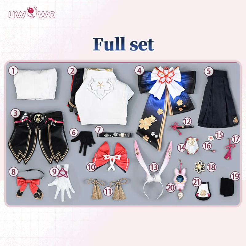 Uwowo Collab Series: Deluxe Honkai Star Rail Evanescia Cosplay Costume S-2XL - Image 5