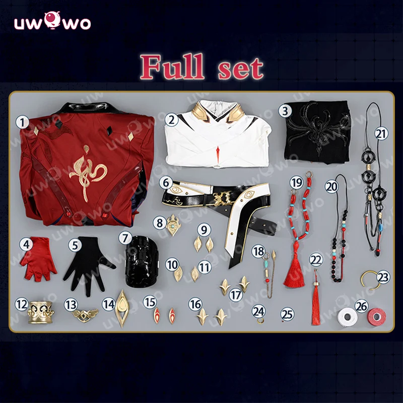 Uwowo Collab Series: Deluxe Mortenax Blade SP Honkai Star Rail Male Cosplay Costume S-2XL - Image 5