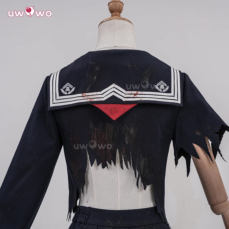 Uwowo Collab Series: DIY Blood Horror Game Fog Town Teen Girl Fox Form School Uniform Cosplay Costume XS-3XL - Image 4