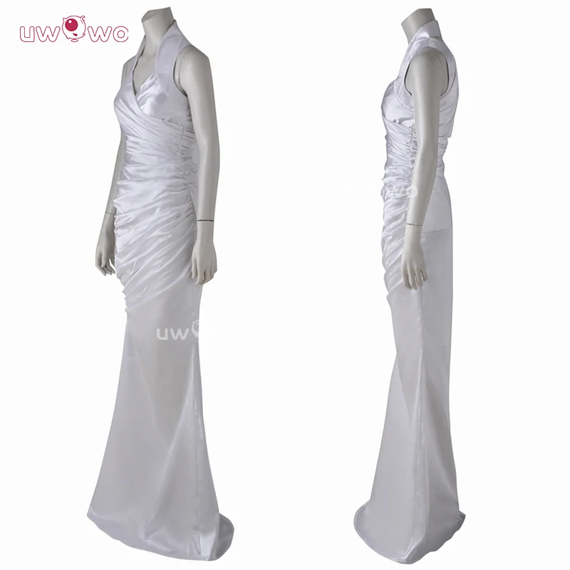 Uwowo Collab Series Final Fantasy 15 Lunafreya Nox Fleuret Luna White Dress Cosplay Costume - Image 2