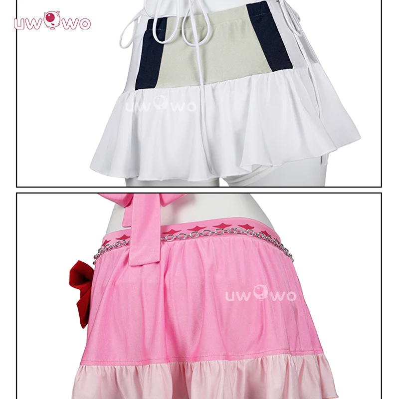 Uwowo Collab Series: Final Fantasy 7 Rebirth FF7 Tifa Aerith Swimsuit Cosplay Costume - Image 5