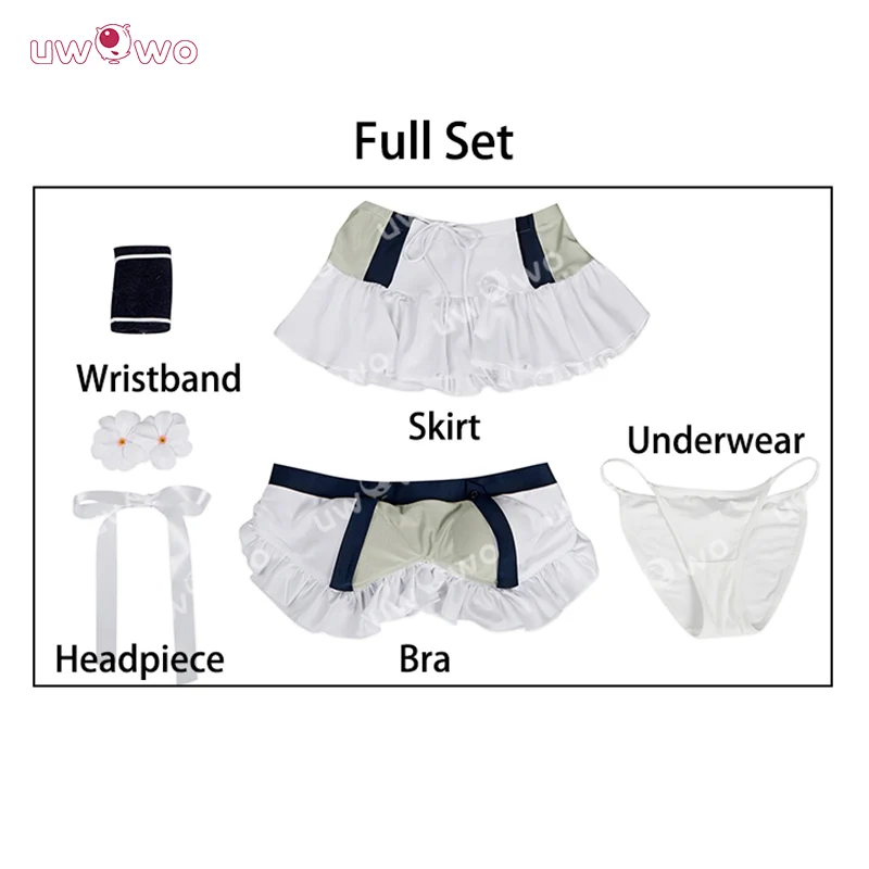 Uwowo Collab Series: Final Fantasy 7 Rebirth FF7 Tifa Aerith Swimsuit Cosplay Costume - Image 6