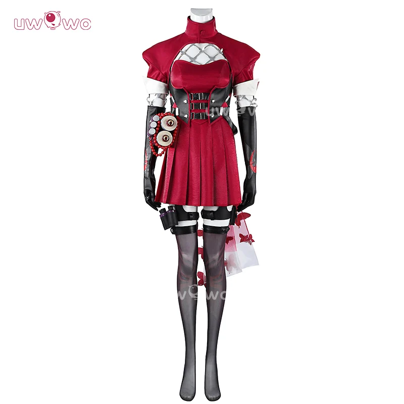 Uwowo Collab Series: Game Cosplay Women Bodysuit Red Skin Costume - Image 3