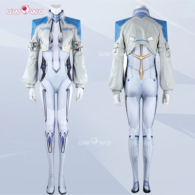 Uwowo Collab Series: Game Cosplay Women Bodysuit Whikte Skin Costume / Dagger Cosplay Costume Strategist