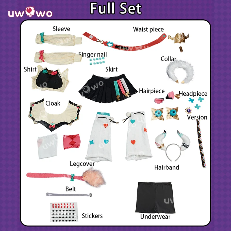 INSTOCK Uwowo Collab Series: Plus Size Game Genshin Impact Varesa Cosplay Costume - Image 6