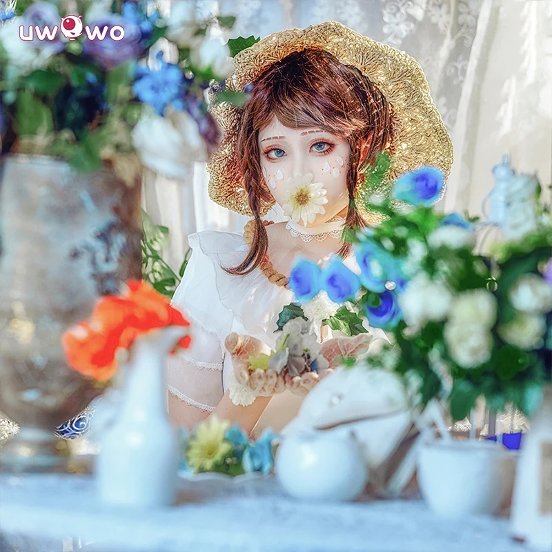 Uwowo Collab Series Game Identity V Emma Woods Cosplay Costume Gardener Up In The Wind Skin Uniform Dress - Image 4