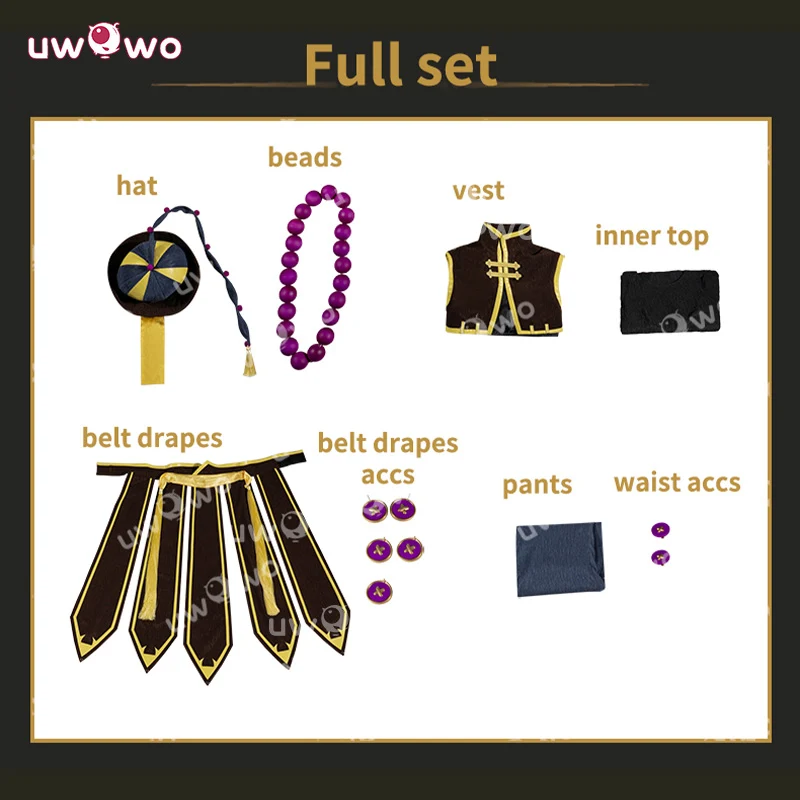 Uwowo Collab Series: Game Identity V Grave Keeper Night Festival Halloween Jiangshi Cosplay Costume - Image 5