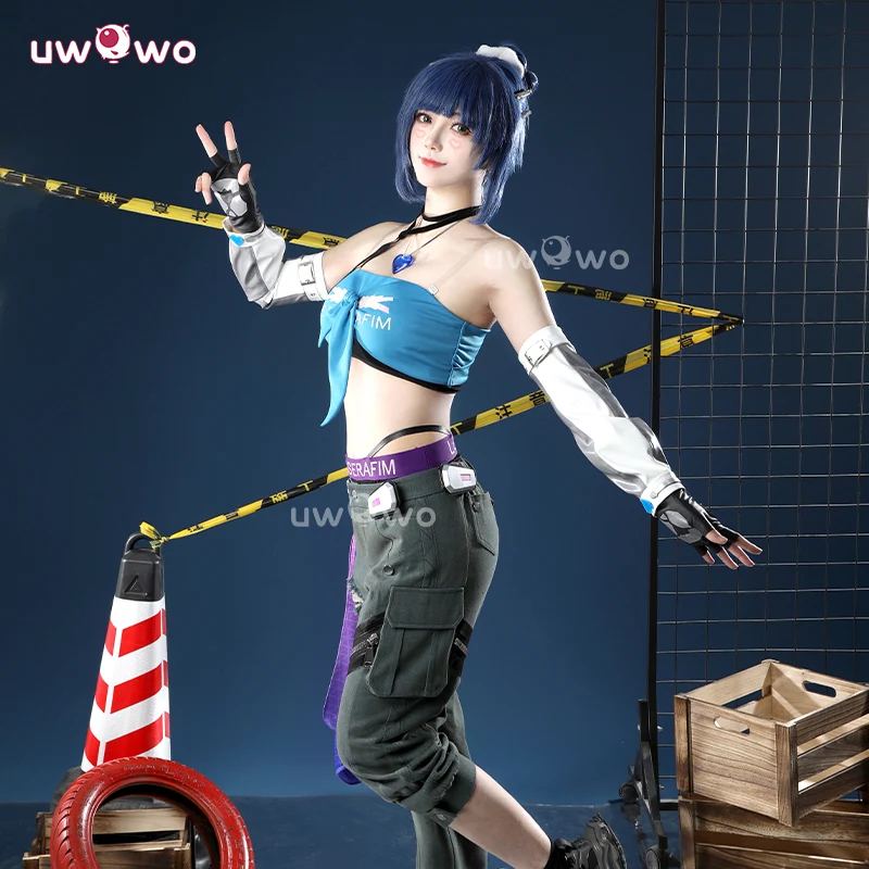 Uwowo Collab Series: Game Overwatch 2 x LE SSERAFIM Fearless DVA Cosplay Costume XS-XXL - Image 4