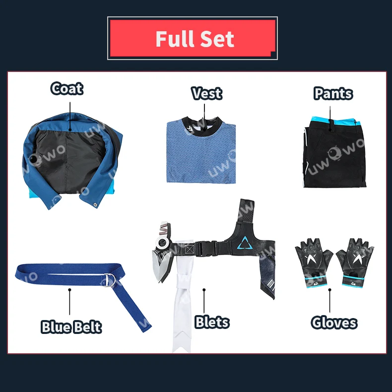 Uwowo Collab Series:Game Valorant Jett Cosplay Costume - Image 6