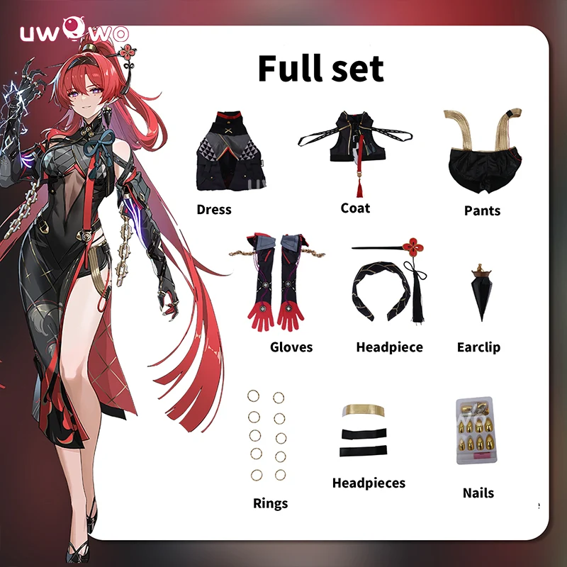 Uwowo Collab Series: Game Wuthering Waves WuWa Yinlin Cosplay Costume - Image 5