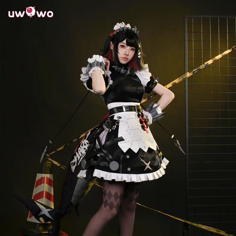 Uwowo Collab Series: Game Zenless Zone Zero/ZZZ Ellen Joe Maid Cosplay Costume - Image 3