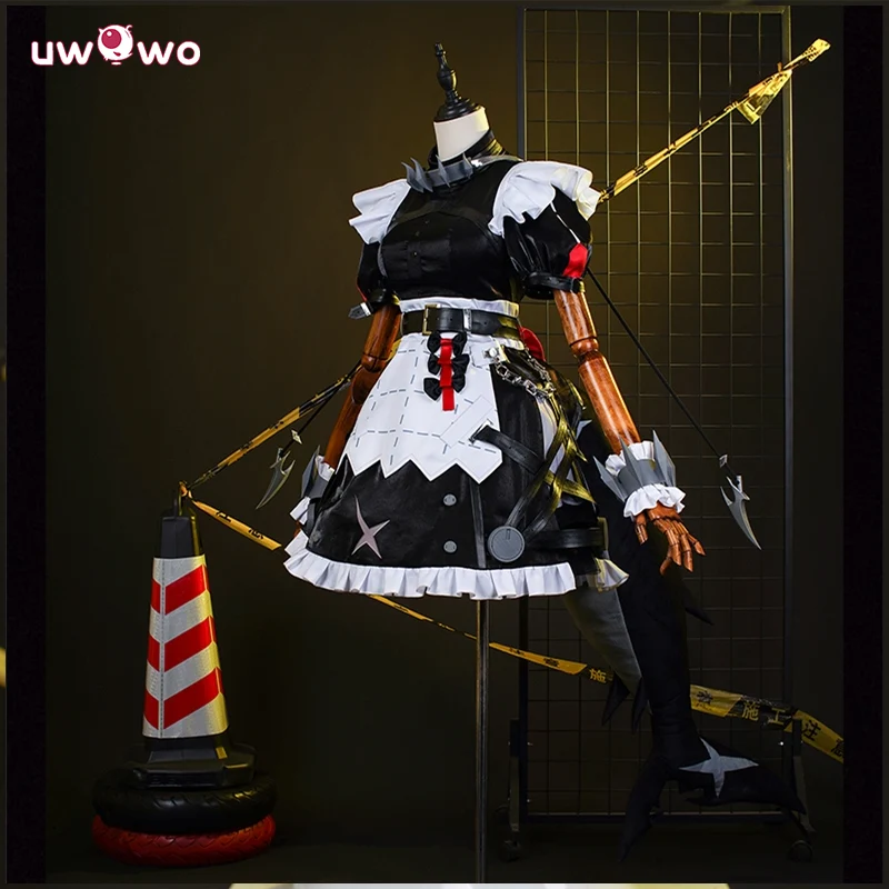 Uwowo Collab Series: Game Zenless Zone Zero/ZZZ Ellen Joe Maid Cosplay Costume - Image 6